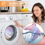 Maiiu Pet Calming Pillow for Dogs, Soft U-Shaped Pillow Glow in The Dark, Joint Relief, Sleep Comfortably,Suit for Small, Medium, Large Dogs, Fluffy Pet Neck Pillow (S-Pink)