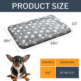 Dog Bed Mat - Comfortable Dog Kennel Pad, Multi-Purpose Dog Crate Bed & Dog Bed Mats for Dogs & Cats – Soft Dog Crate Mat & Dog Bed Crate Mat for Dog & Cat (Gray, S(24 * 18 * 1.5))