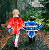 Creatoy Bird-Wings-Costume for Kids Eagle-Wings Toddler Owl Parrot Dress Up for Boys Girls with Mask Party Halloween Favors Gifts
