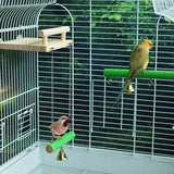 GAGILAND Bird Perches for Cage, Natural Wood Platform Bird Swing Bird Perch Stand Paw Grinding Stick for Parakeet Cockatiels Lovebirds Cage Accessories