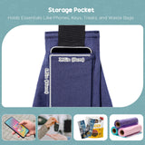 Avont Dog Sling for Small Dog Cats Under 15lbs, Hands-Free Crossbody Pet Carrier with Adjustable Padded Strap Extra Pocket, Safe Soft Pouch Bag for Puppies' Walks Outings -Denimblue