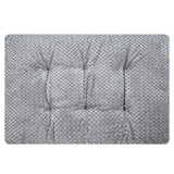 WONDER MIRACLE Fuzzy Deluxe Pet Beds, Super Plush Dog or Cat Beds Ideal for Dog Crates, Machine Wash & Dryer Friendly (15" x 23", S-Grey)