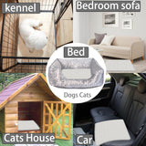 Rzxlszy Cat Cooling Mat 20" x 15" Small Pad for Dogs Sleeping Mats for Dog and Cat Durable Self Cool Pet Blanket Outdoor Indoor Non-Slip Cooling Dog Crate Mats (Gray)