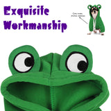 Adorable Frog Dog Hoodie with Cute Frog Eyes,Warm and Cozy Cotton Blend Sweatshirt for Small,Medium Dogs Perfect for Fall,Dog Costumes,and Cosplay Parties,Pet Outfit for All Occasions.Green XXL