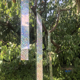 Bird Scare Ribbon Double Sided Holographic Reflective Ribbon Tape to Keep Away Woodpecker, Pigeon, Hawks, Grackles Bird (2 Pack, 0.9in x 260ft)
