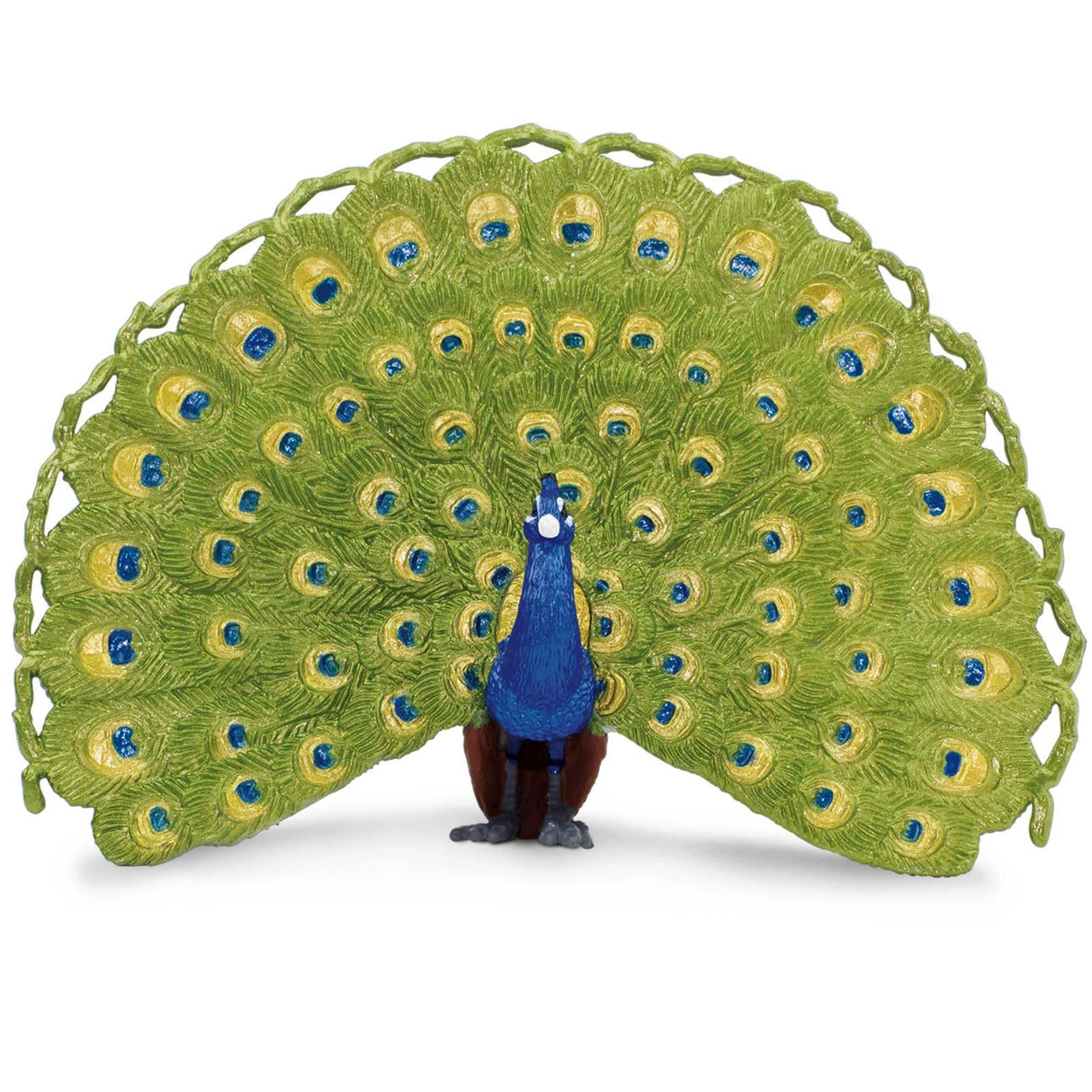 Safari Ltd. Peacock Figurine - Detailed 4" Plastic Model Figure - Fun Educational Play Toy for Boys, Girls & Kids Ages 3+