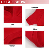 Cute but Psycho Dog Hoodie - Warm and Soft Dog Sweatshirt with Leash Hole, Fun Slogan Print, Cozy Winter Coat for Small Medium Dogs and Cats, Perfect for Cold Weather and Daily Walks.Red XXL