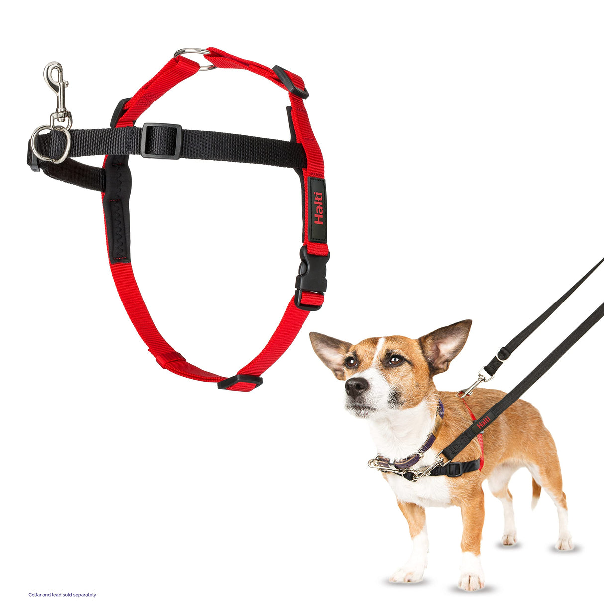 HALTI Front Control Harness - To Stop Your Dog Pulling on the Leash. Adjustable, Lightweight and Easy to Use. Anti-Pull Dog Training Harness for Small Dogs (Size S)