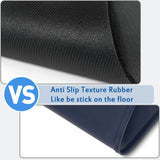 Harhana Pet Mat for Water Fountain and Automatic Feeder, Non Slip Rubber, Black, Large Size: 27.5 x 15.75 x 0.2 inch