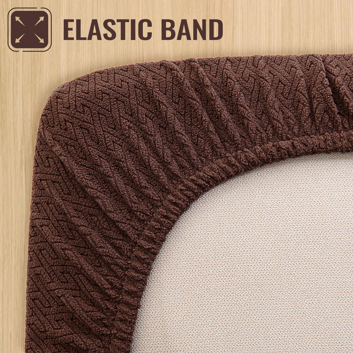 Nanbowang Waterproof Dog Bed Replacement, Washable Pet Pillow Cover Quilted, Lovely Puppy Bed for Dog/Cat - 16x25 Brown