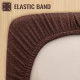 Nanbowang Waterproof Dog Bed Replacement, Washable Pet Pillow Cover Quilted, Lovely Puppy Bed for Dog/Cat - 16x25 Brown