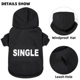 GreenJoy Dog Hoodie & Sweater - Cold Weather Coat for Puppies, Cats & Small to Large Dogs (Small, Black)