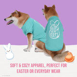 Peeps for Pets Call My Peeps Dog T Shirt - Teal Blue Dog T Shirt for Dogs Soft and Comfortable Machine Washable Dog Shirt - Officially Licensed Peeps Pet Dog Clothing,FF16040