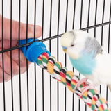 PENN-PLAX Bird Life Multicolored and Flexible Rope Perch – Create Fun, Colorful Curves and Bends – Great for Small and Medium Birds – 21” Long