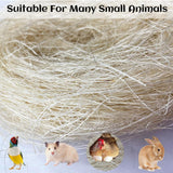 kathson Bird Nesting Materials Coconut Fiber Bird Nest Bedding Material Warm and Breathable Linen Silk for Bird Small Animals (6 Pack)
