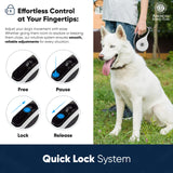 American Kennel Club Retractable Dog Leash, 16.4ft, Tangle-Free, Ergonomic Grip, One-Hand Brake, for Medium & Large Dogs up to 66