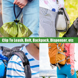 Dog Poop Bag Holder Dogs Waste Bag Carrier Pet Poop Bags Holders for Doggie Waste Bags Dispensers, Clip Carrier for Leash Small Doggy Puppy Hand Free Walking Accessory Attachment, Black