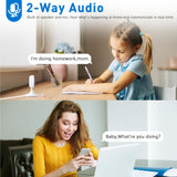 CHIKUK WiFi Security Camera 2K, Indoor Home Cameras for Dog/Pet/Elder/Baby Monitor, Upgraded Smart Siren with Phone App, Advanced Night Vision, SD/Cloud Storage, Alexa Compatible