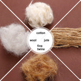 Amyhill 120g/4.23 oz Bird Nesting Materials Mixing Parakeet Nest Material Finch Bird Bedding Hideouts for Canary Coconut for Tree Trunks Cages Garden Yard Home Party Easter Decor