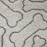 Bone Dry Embossed Bone Print Pet Blanket, 36x48", Taupe