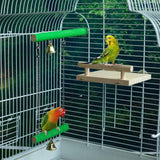 GAGILAND Bird Perches for Cage, Natural Wood Platform Bird Swing Bird Perch Stand Paw Grinding Stick for Parakeet Cockatiels Lovebirds Cage Accessories