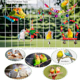 ESRISE 8 Pcs Parakeet Cockatiel Bird Toys, Parrots Cage Accessories Swing Wooden Perch Chewing Toy for Budgerigar, Conures, Love Birds, Finches, Budgies