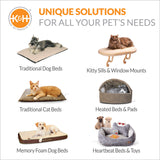 K&H Pet Products Lectro-Soft Outdoor Heated Dog & Cat Bed Replacement Cover, Fits K&H Lectro-Soft Medium Beds (Heated Bed Sold Separately), Machine Washable Soft Fleece Cover - 24 X 19in