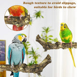 PINVNBY 3 Sizes Natural Bird Perches Wooden Parakeet Perches Bird Perches for Cage Parrot Chewing Stick Paw Grinding Exercise Training Bird Cage Accessories for Budgies Conures Cockatiels Lovebirds