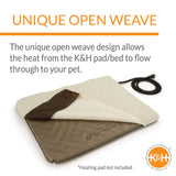 K&H Pet Products Lectro-Soft Outdoor Heated Dog & Cat Bed Replacement Cover, Fits K&H Lectro-Soft Medium Beds (Heated Bed Sold Separately), Machine Washable Soft Fleece Cover - 24 X 19in