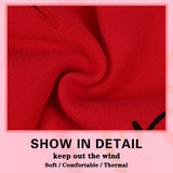 Cute but Psycho Dog Hoodie - Warm and Soft Dog Sweatshirt with Leash Hole, Fun Slogan Print, Cozy Winter Coat for Small Medium Dogs and Cats, Perfect for Cold Weather and Daily Walks.Red XXL