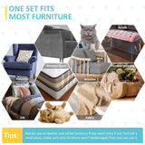 Cat Scratch Deterrent Tape, 16 PCS Anti Scratch Furniture Protector from Cats, Couch Corner Protectors, Sticky Paws for Cats, Training Tape, Self-Adhesive Cat Tape