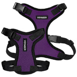 Voyager Step-in Pet Harness - All Weather Mesh, Adjustable Step in Harness for Cats and Dogs by Best Pet Supplies - Purple/Black Trim, M
