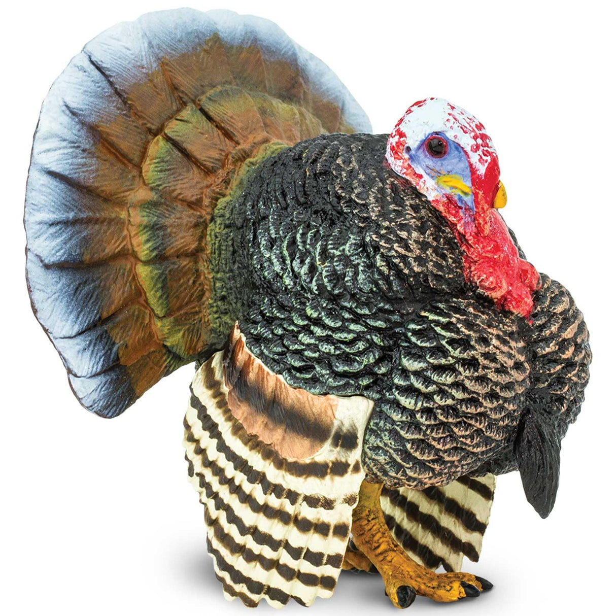 Safari Ltd. Turkey Figurine - Realistic 3" Plastic Figure - Thanksgiving Decoration or Educational Toy for Kids Ages 3+