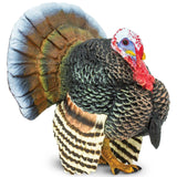 Safari Ltd. Turkey Figurine - Realistic 3" Plastic Figure - Thanksgiving Decoration or Educational Toy for Kids Ages 3+