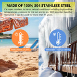 KOKMEYA Bird Spikes 3.28FT, 304 Stainless Steel Bird Deterrents Spikes for Outside to Keep Birds Away Birds Scare Devices Outdoor 4Pcs