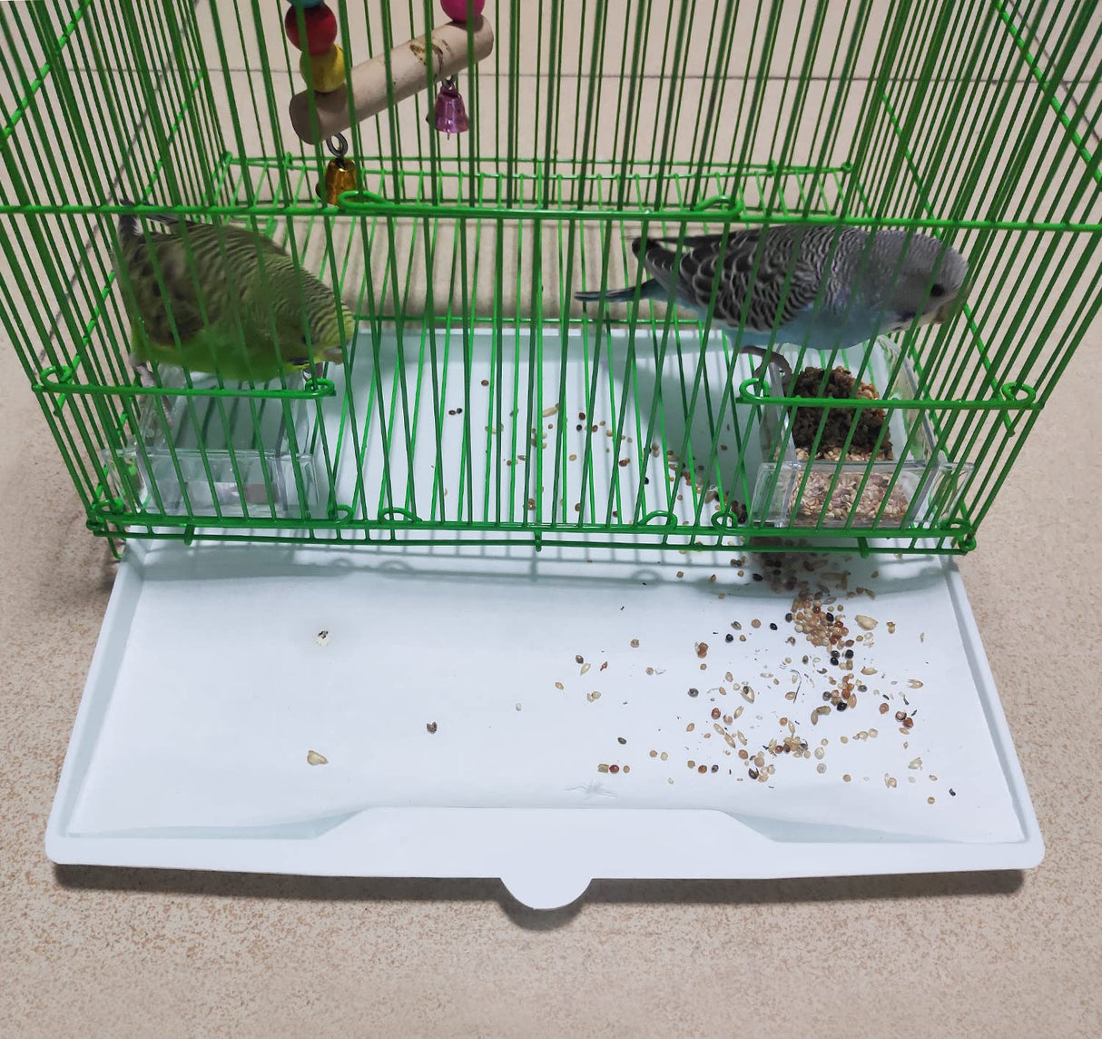 Bird Cage Liner Papers, 100 Sheets 10.6×8in Non-Woven Bird Cage Liners, 4 Size to Choose, Precut Absorbent Bird Paper