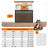 NWK Magic Dog Gate for Stairs Pet Gate for The House Providing a Safe Enclosure for Pets to Play and Rest, 6 Hooks Design (30'' X 43'')