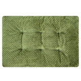 WONDER MIRACLE Fuzzy Deluxe Pet Beds, Super Plush Dog or Cat Beds Ideal for Dog Crates, Machine Wash & Dryer Friendly (15" x 23", S-Olive Green)