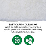 Furhaven Self-Warming Cat Bed for Indoor Cats, 4-Beds-in-1 & Washable - Plush Long Faux Fur Convertible Cuddler - Silver, Small