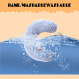 homelifthub Cat Pillows for Indoor Cat and Small Dog, Calming Dog Pillows, Half Donut Dog Cutated Calming Pillow, Cozy Cat Bed Pillow Cute Rabbit Pillows (Yellow)