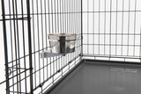 Lixit Quick Lock Cage Bowls for Dogs, Cats, Rabbits and Other Pets (20oz, Stainless)