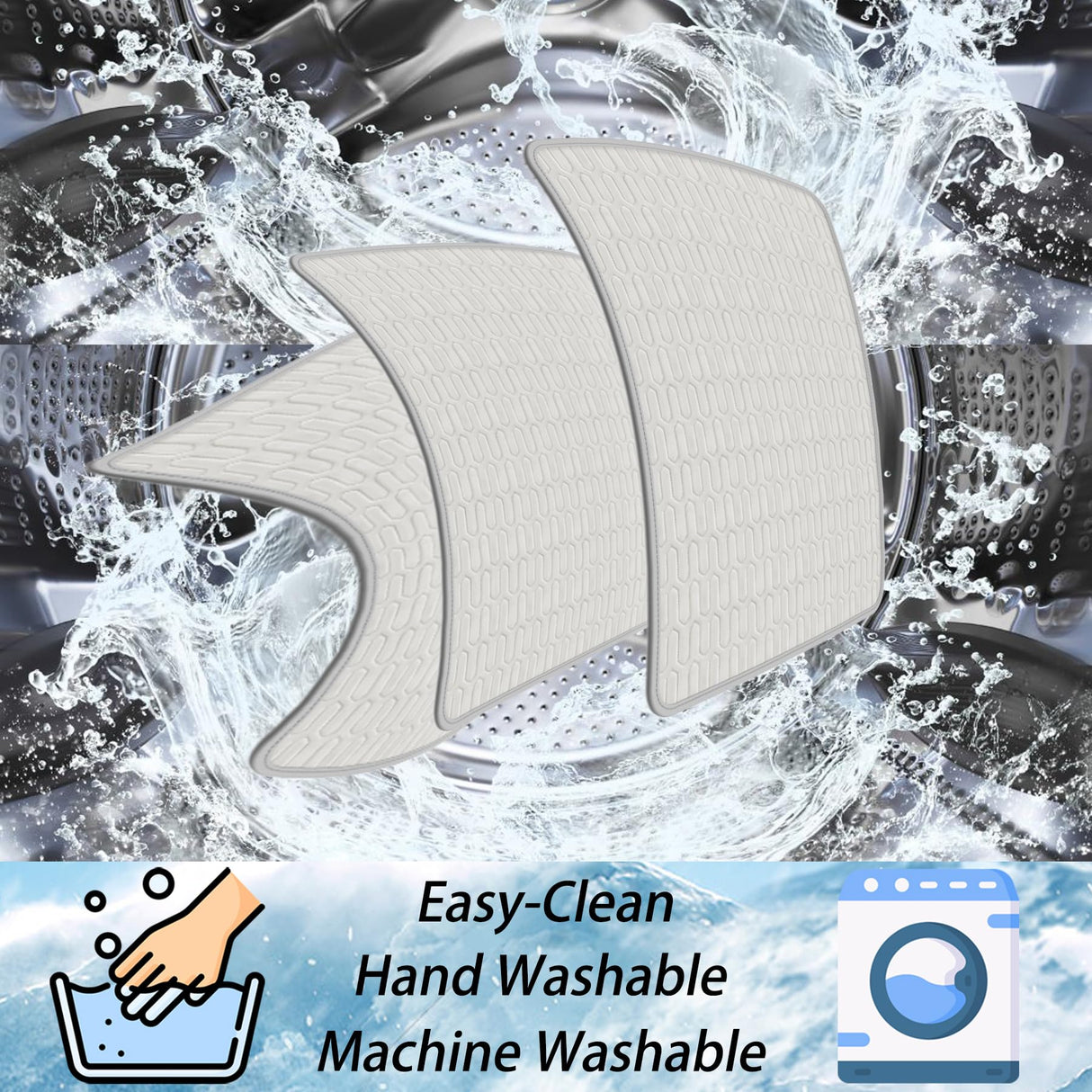 Rzxlszy Cat Cooling Mat 20" x 15" Small Pad for Dogs Sleeping Mats for Dog and Cat Durable Self Cool Pet Blanket Outdoor Indoor Non-Slip Cooling Dog Crate Mats (Gray)