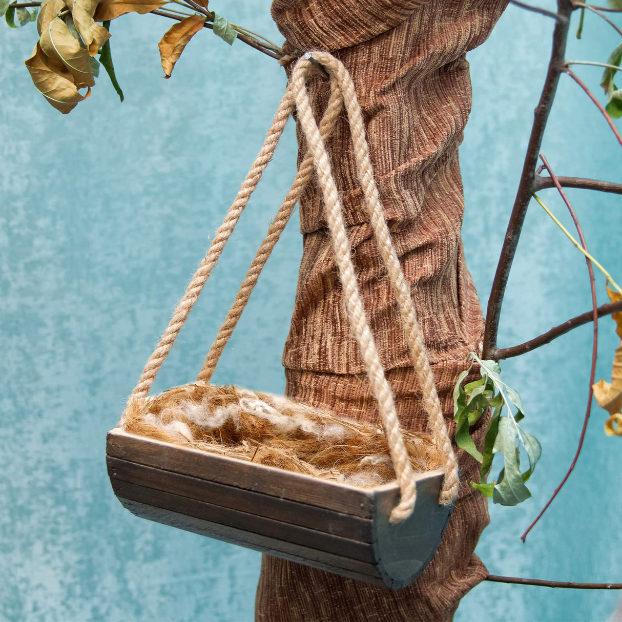 Amyhill 120g/4.23 oz Bird Nesting Materials Mixing Parakeet Nest Material Finch Bird Bedding Hideouts for Canary Coconut for Tree Trunks Cages Garden Yard Home Party Easter Decor