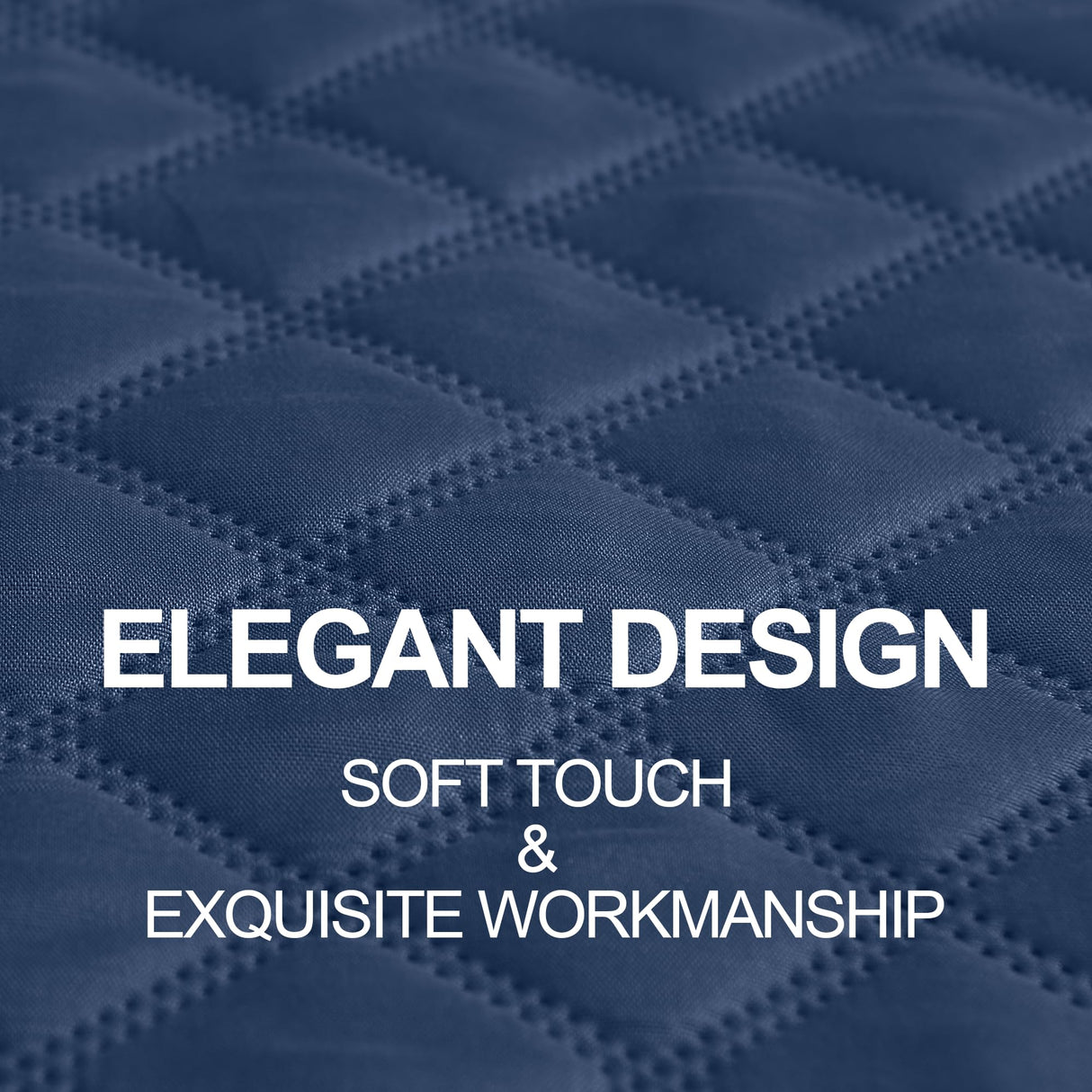 NICETOWN Waterproof Throw Blanket for Dogs & Indoor Cats, Washable Pet Furniture Floor Protector for Medium Large Dog Reversible Couch Cover, 52" Wide x 82" Long, 1 Panel, Navy/Stone Blue