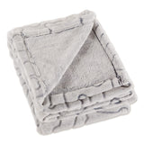 Bone Dry Embossed Bone Print Pet Blanket, 36x48", Taupe