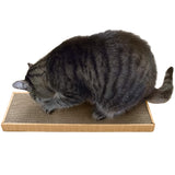 Furhaven Scratching Board w/ Catnip for Indoor Cats, Reversible - Classic Corrugated Cat Scratcher Pad - Yellow, Small
