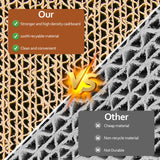HappyFreeSX Splicing Cat Scratch Pad: Cat Scratchers for Indoor Cats and Kitten, 2 Pack Cat Scratching Pad, Cat Scratcher Cardboard, Scratching Pad, Premium Scratch from Cats, Double-Sided Design