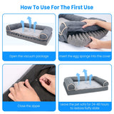 1Pc Dog Bed Pet Bed Sofa Dog Couch Pet Cushion Carpet Mattress With Washable And Removable Cover For Medium Large Dogs