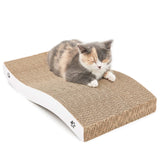Cat Scratcher, Durable Scratch Pad, Corrugated Cardboard Scratching Board for Indoor Cats, Heavy Duty, Double-Sided Usability, Recyclable, with Catnip