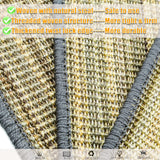 Pethave Cat Scratching Pad, 23.6 x 15.7inch Sisal Scratch Mat With Velcro Tapes, Stick on Floor Pad for Wall Scratcher, Horizontal Scratcher Protect Carpets and Sofa (Striped Style)